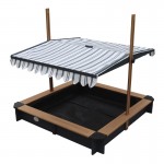 Spatiu de joaca cu nisip Lily Sandpit - Lada cu nisip din lemn pentru gradina- cu copertina Antracit Negru UV 50+ Spatiu de joaca cu nisip Lily Sandpit - Lada cu nisip din lemn pentru gradina- cu copertina Antracit Negru UV 50+